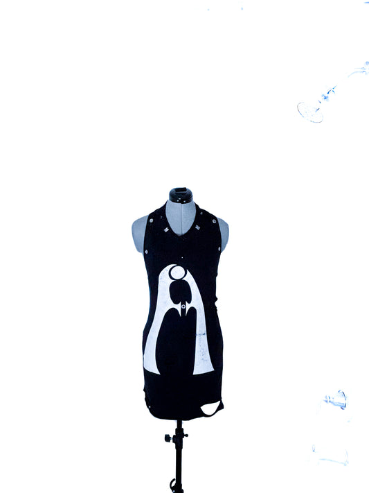 AFFAMÉ DBL LYR MINI-DRESS 005